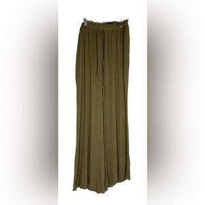 NEW HURLEY Drew Paperbag-Waist Pull-On Beach Pants Green large NWT